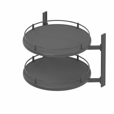 Полиця-карусель, оберт 360°, антрацит, S-5110-А - 2