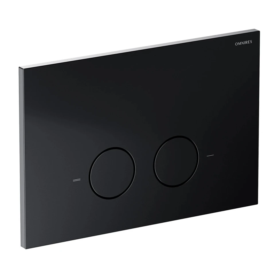 інсталяція Omnires Flush Set, панель змиву STEEL-R45, matt black (STFWC1R45-RBLM)