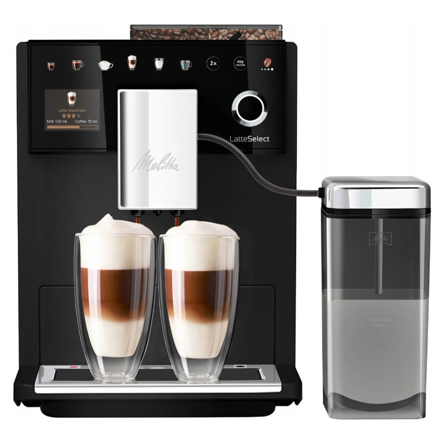 Кавомашина Melitta Latte Select frosted Black F630-212 - 2