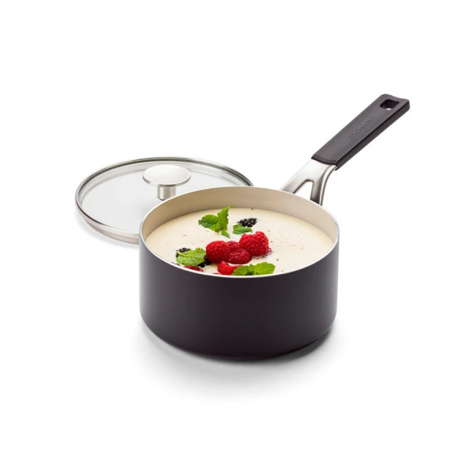Ківш з кришкою KitchenAid АС, 16 см, 1,58 л, з керамічним покриттям, матовий чорний (CC009728-001) - 2