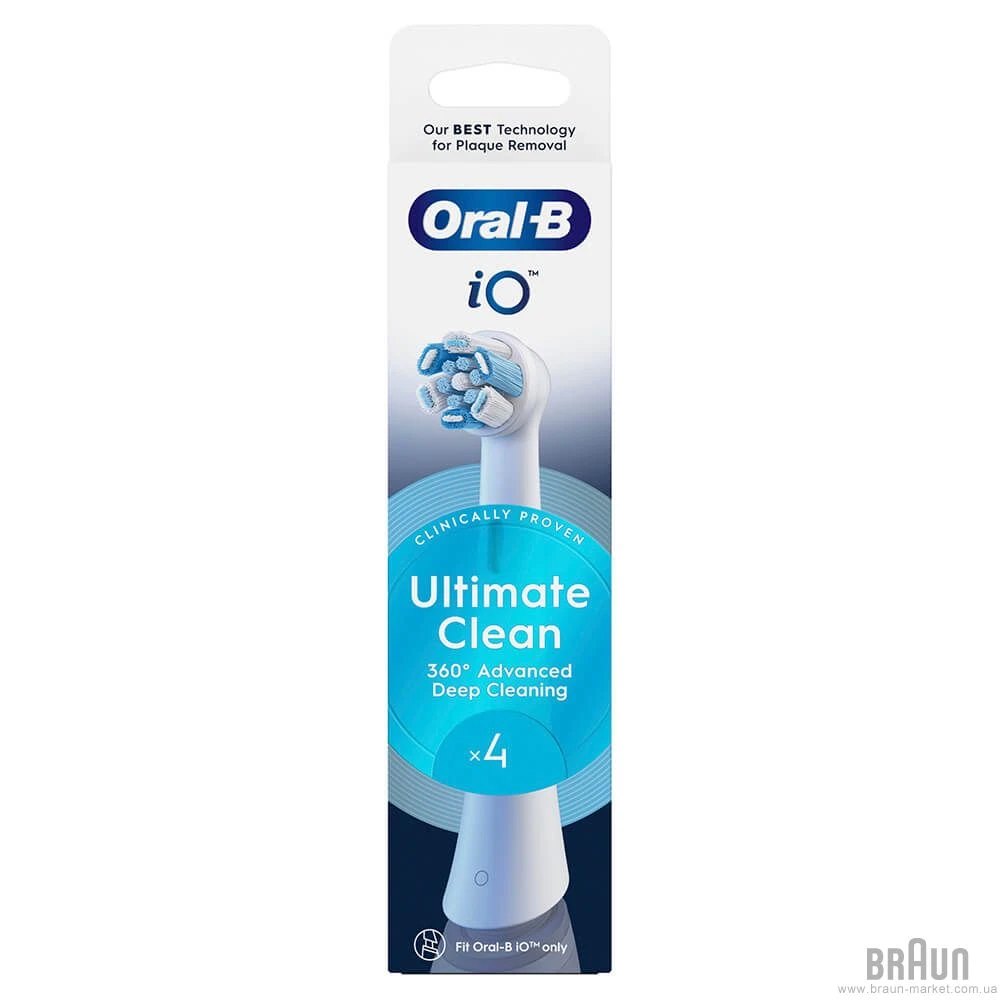 Насадки для електр. зубної щітки Oral-B iO RB CWF-4 Ultimate Clean (4) - 2