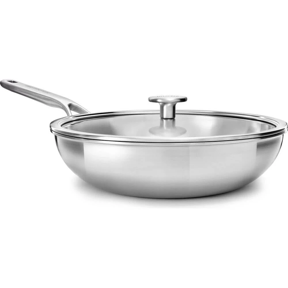 Сковорідка Вок із кришкою KitchenAid MSS, 28 см, 3,5 л (CC003254-001)