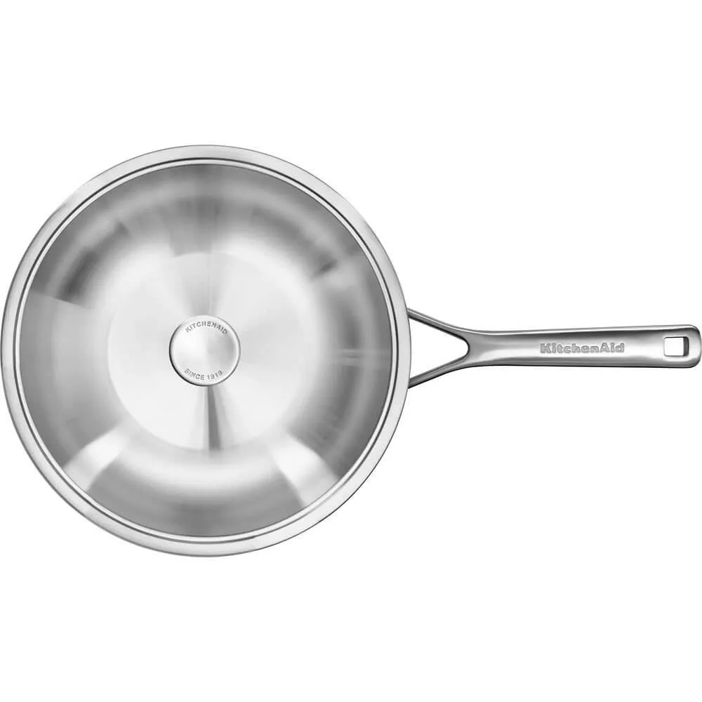 Сковорідка Вок із кришкою KitchenAid MSS, 28 см, 3,5 л (CC003254-001) - 2