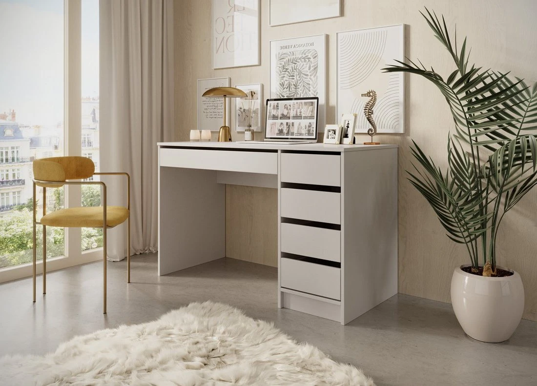 Стіл туалетний письмовий Perfect Home Ада / Ada 5S/120 з 5 шухлядами Кашемір (PFH-091309) - 2