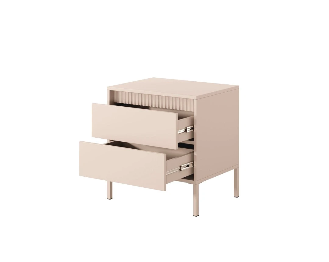 Тумба приліжкова Perfect Home Сенсо / Senso 2S/53 з 2 шухлядами Беж (PFH-092035) - 2