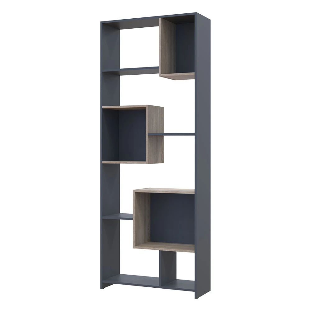 Етажерка Висока Doros B1S Графіт/Дуб Сонома 81х30х210 (DRS-011566)