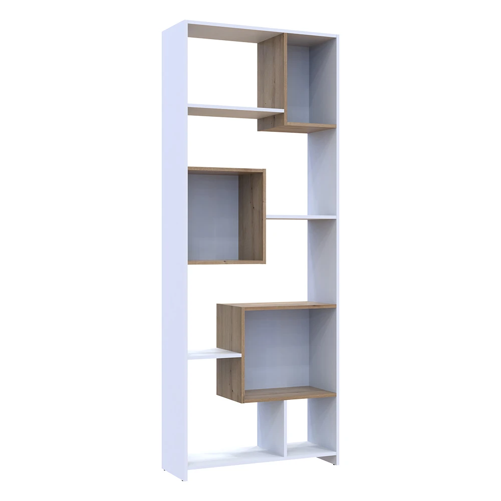 Етажерка Висока Doros B1S Білий/Дуб евок 81х30х210 (DRS-011565) - 2