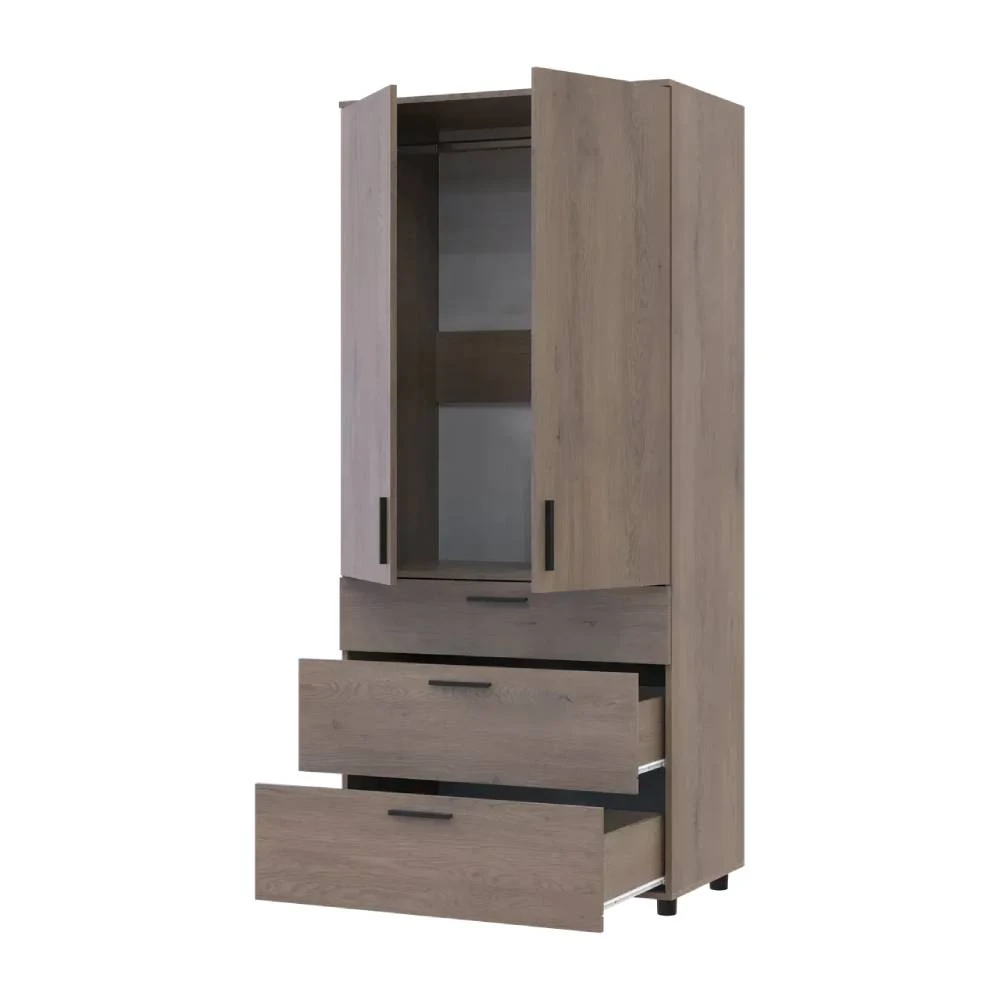 Шафа для одягу Doros Торн Кремона Канноло 2 ДСП/3Ш (штанга) 90х51.6х200 (DRS-012017) - 2