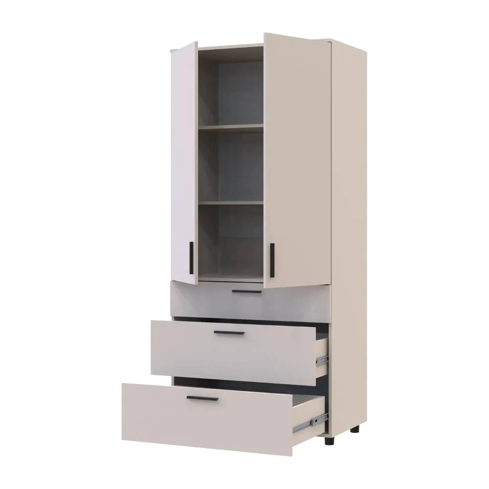 Шафа для одягу Doros Торн Кашемір 2 ДСП/3Ш (полиці) 90х51.6х200 (DRS-012028) - 2
