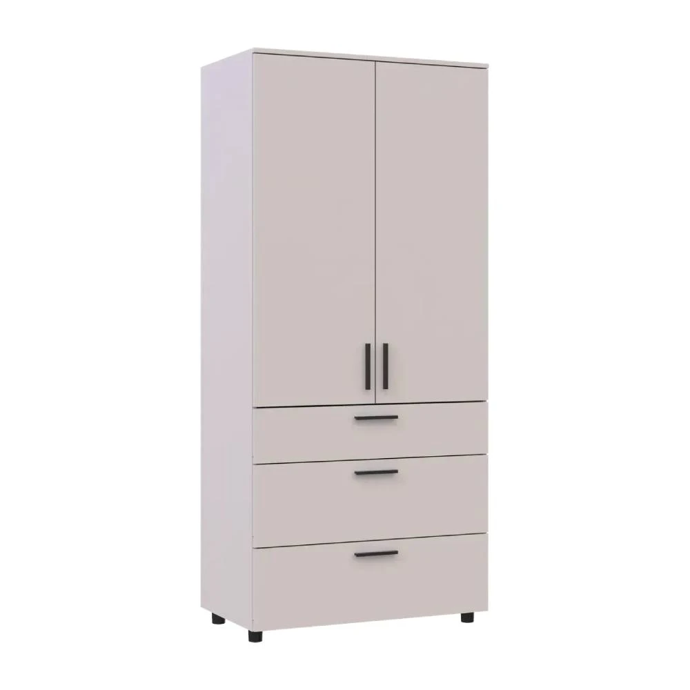 Шафа для одягу Doros Торн Кашемір 2 ДСП/3Ш (штанга) 90х51.6х200 (DRS-012029) - 2