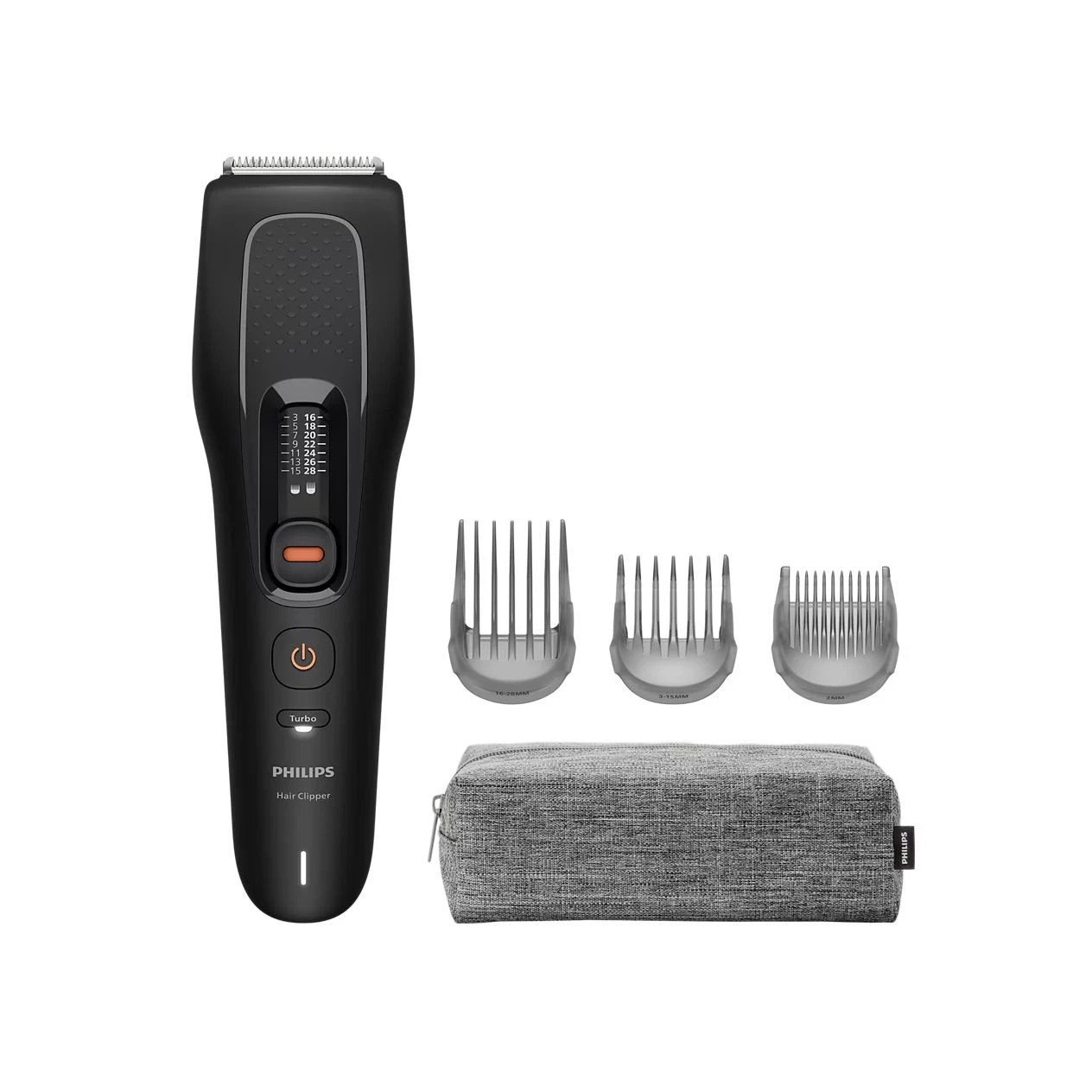 Машинка для стриження  Philips Series 5000, акум., роторний мотор, насадок-3, кейс, сталь, чорний