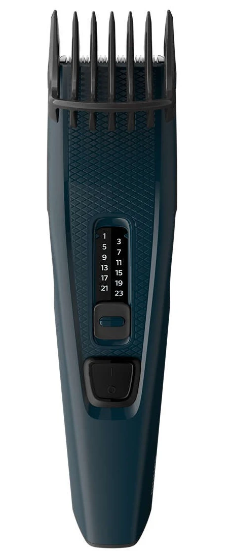 Машинка для стриження  Philips Series 3000, від мережі, роторний мотор, насадок-1, сталь, синій - 2