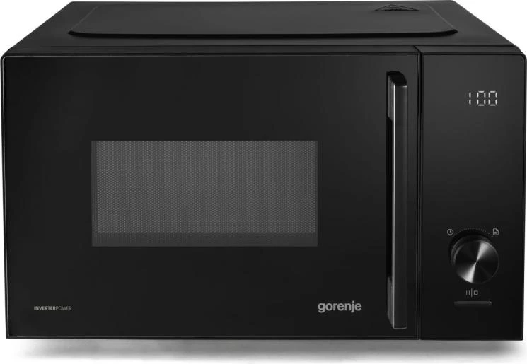 Мікрохвильова піч Gorenje, 23л, електр. керув., 800Вт, дисплей, 20 програм, інвертор, чорний
