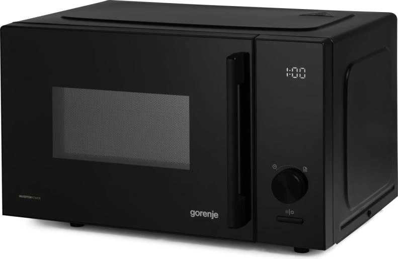 Мікрохвильова піч Gorenje, 23л, електр. керув., 800Вт, дисплей, 20 програм, інвертор, чорний - 2