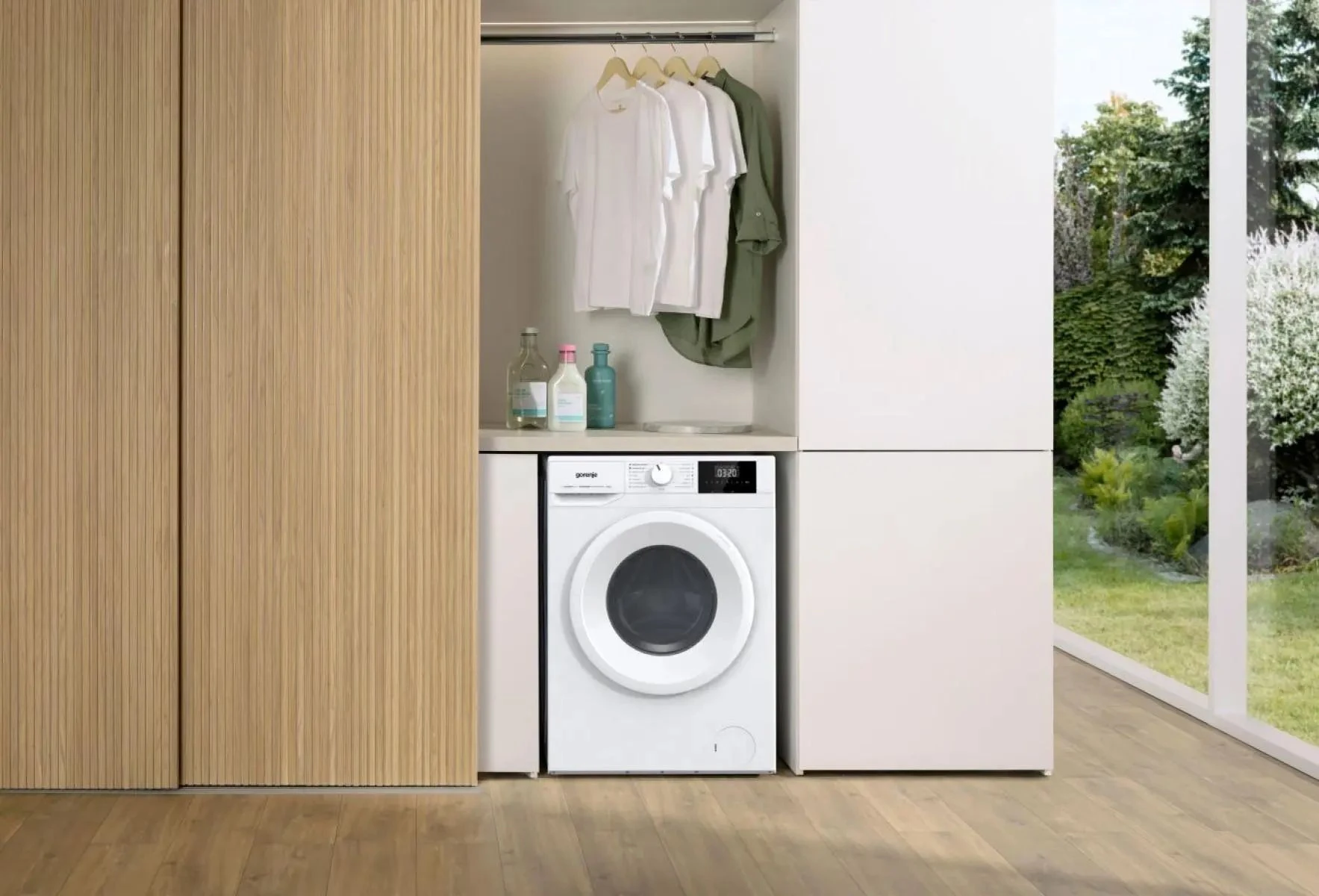 Пральна машина Gorenje фронтальна, 6кг, 1000, A++, 42см, дисплей, пар, інвертор, білий - 2