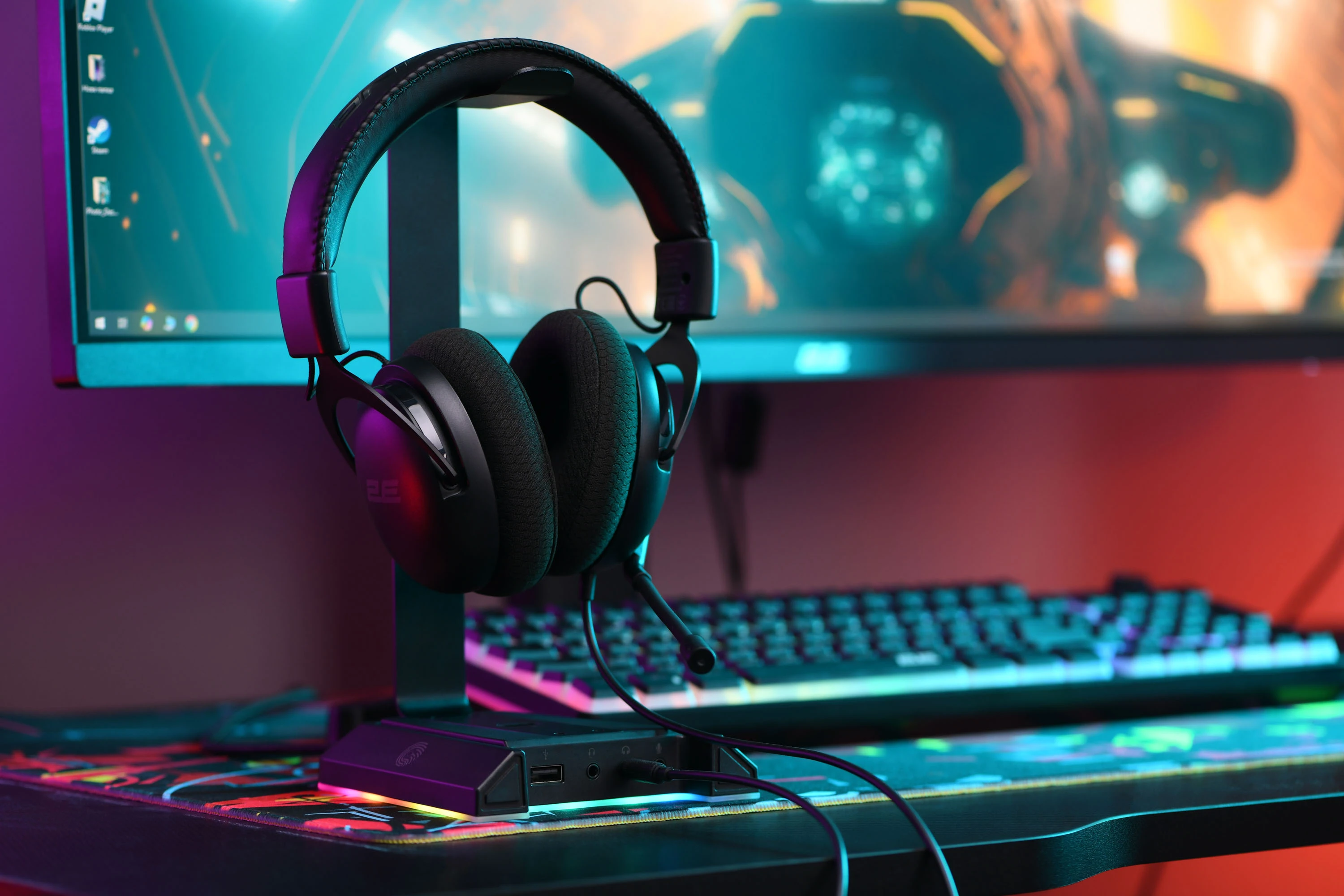 Гарнітура ігрова 2E GAMING HG310 V2, mini-jack, 1.5м, чорний - 2