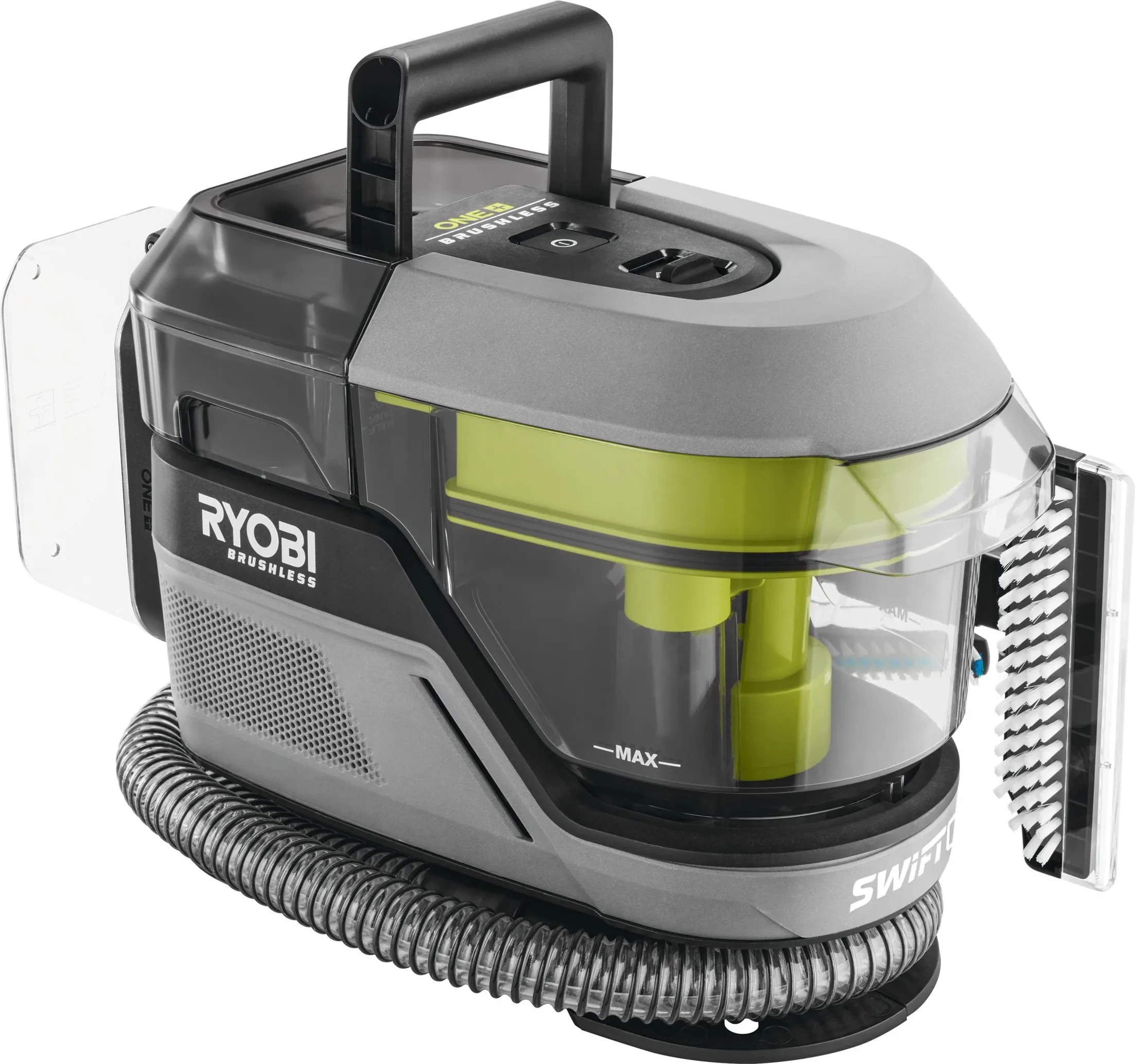 Пилосос акумуляторний миючий Ryobi ONE+ RDC18BL-0 18В 73Вт контейнер для води чиста/брудна 1/0.6л 4.