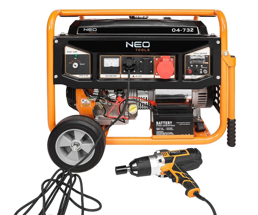 Генератор бензиновий Neo Tools 230/400В, 1/3 фази 7.0/7.5кВт, електростартер, IP23M, 90кг - 2