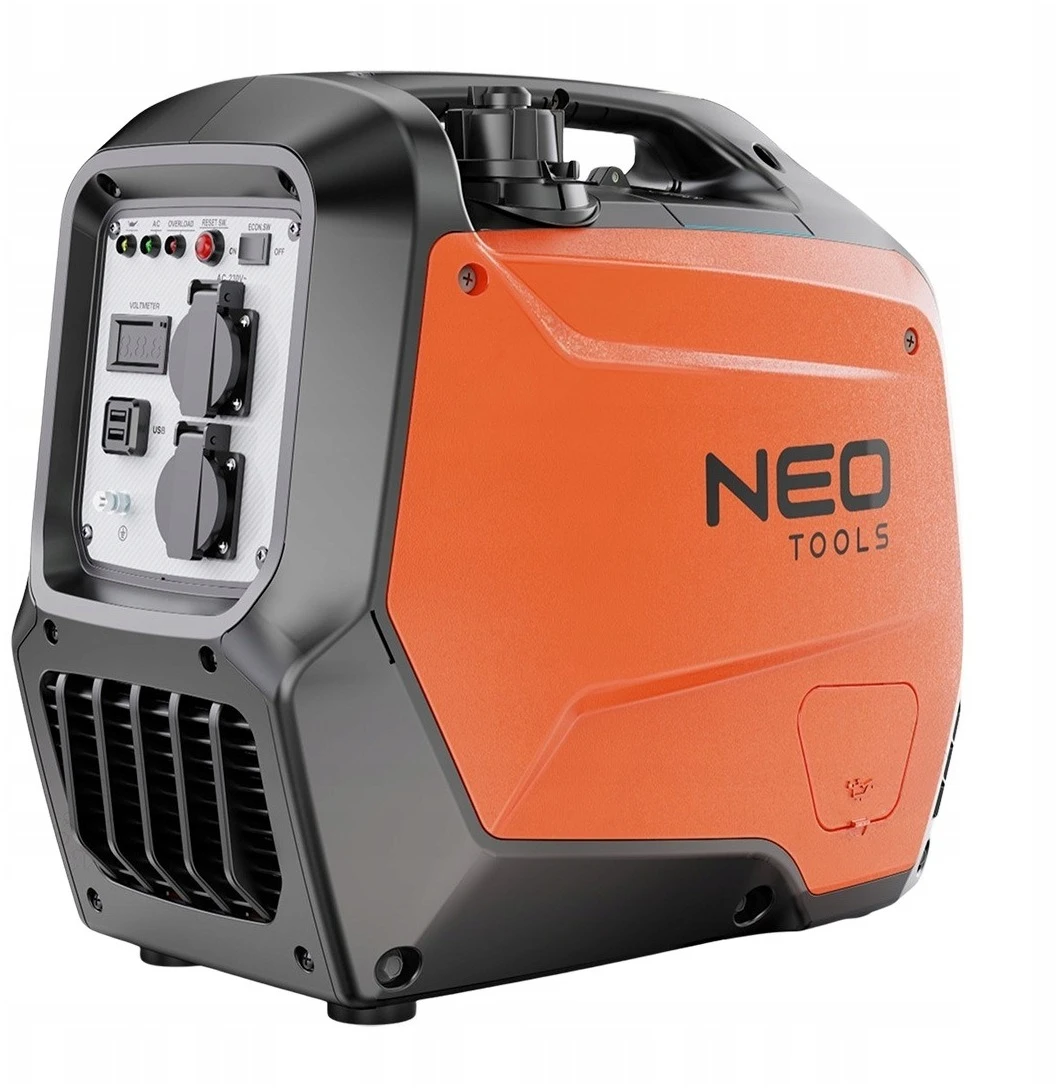 Генератор бензиновий інверторний Neo Tools 230В, 3/3.2кВт, ручний стартер, USB Type C 5, 22кг