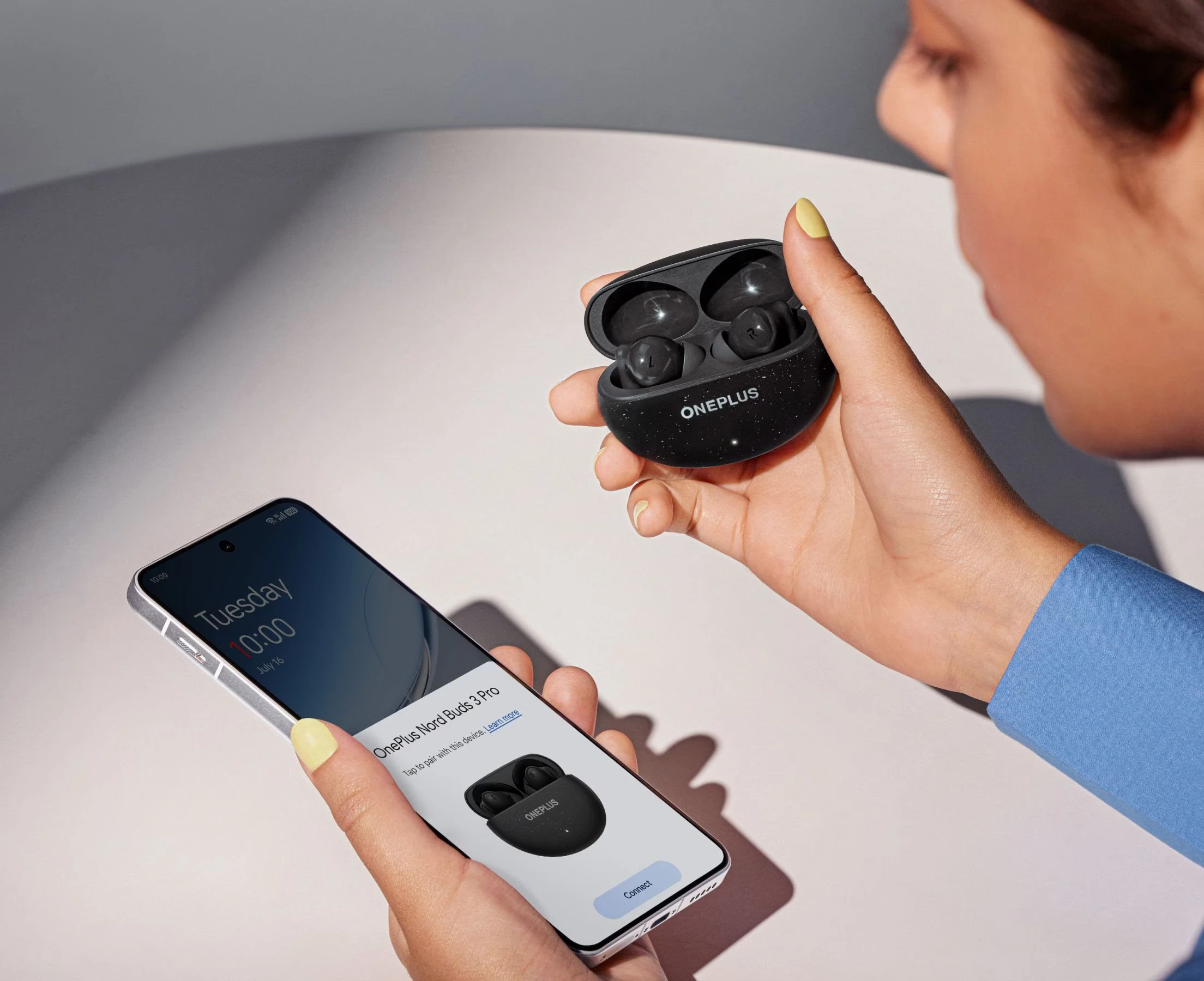 Навушники Oneplus Nord Buds 3 Pro, BT 5.4, IP55, SBC, Touch control, Mic, зоряно-чорний - 2