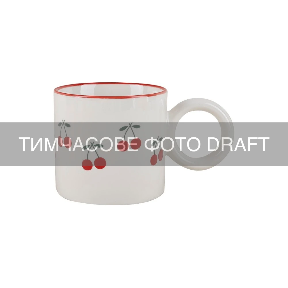 Чашка ARDESTO Cherry, 330мл, порцеляна, багатокольоровий