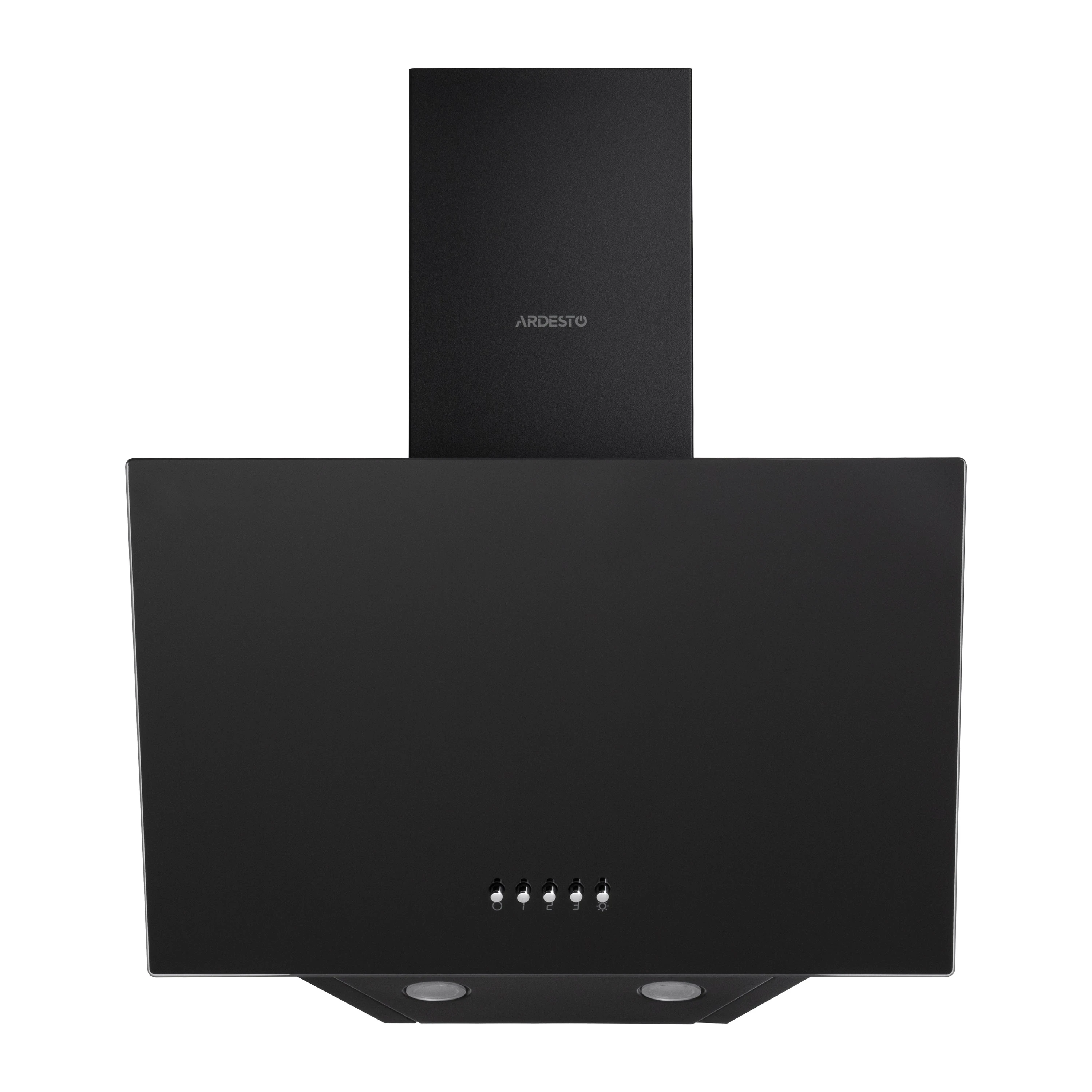 Витяжка ARDESTO похила HCH-F700BLG, 50см, 450м3ч, скло, 2х1Вт LED, кнопкове, чорний - 2