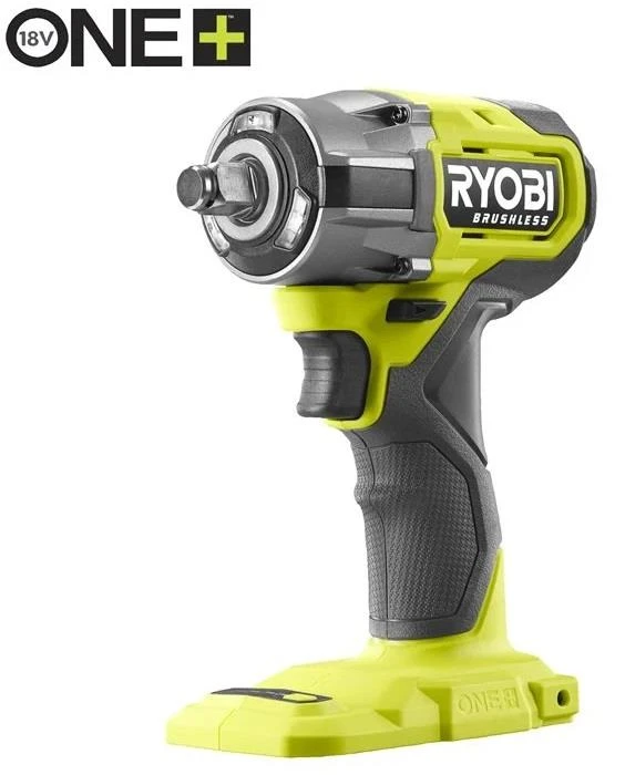 Гайковерт ударний акумуляторний Ryobi ONE+ RIW18CBL-0 18В 450Нм 2800об/хв 1/2" 4 швидкості 1.2кг без