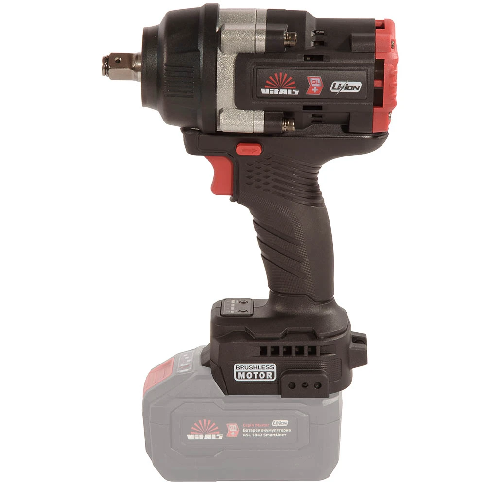Гайковерт ударний акумуляторний Vitals Professional AT 1880 BL SmartLine+ 18В 2700об/хв 800Нм 1/2" 3 - 2