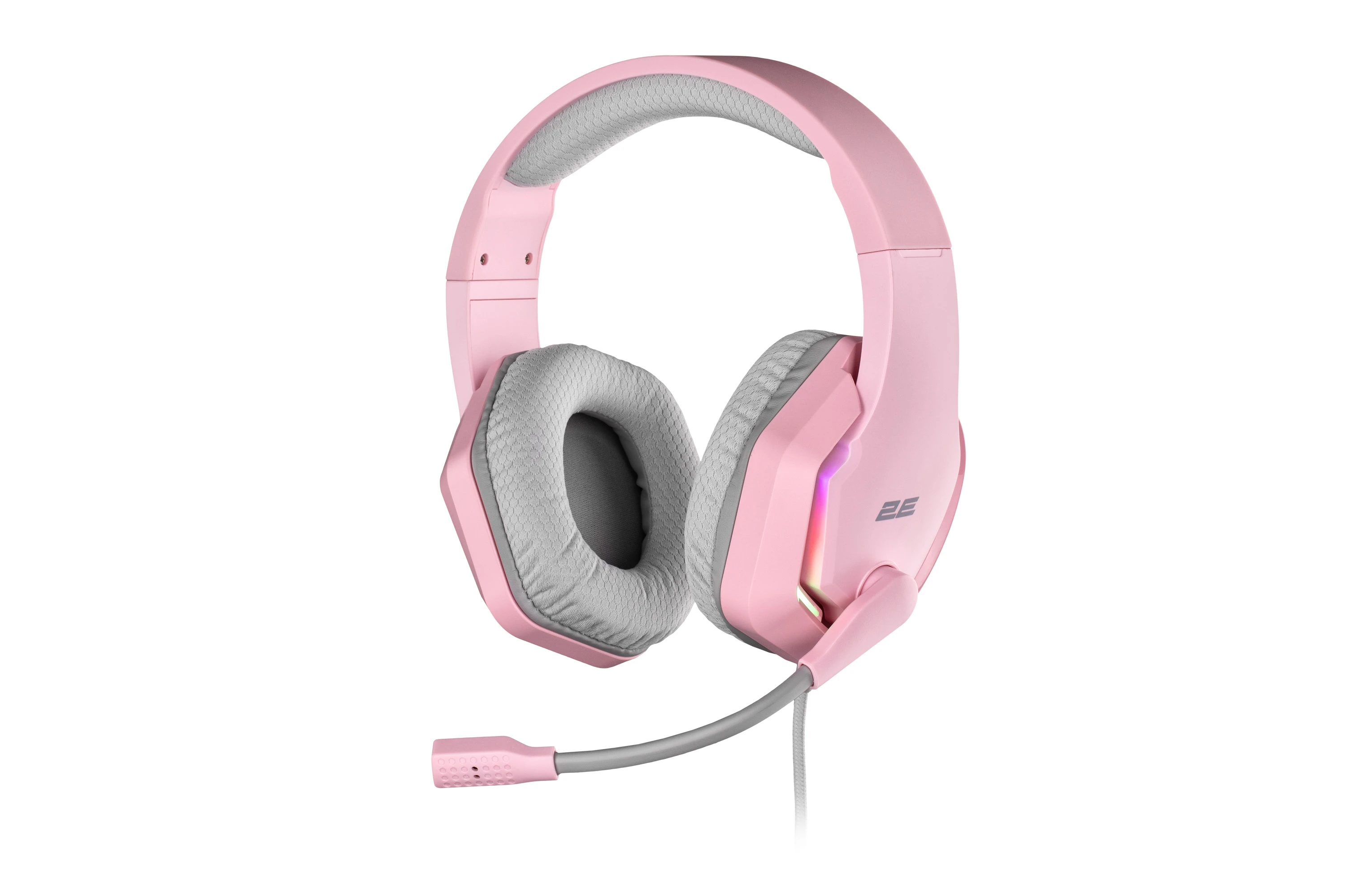 Гарнітура ігрова 2E GAMING HG315, 7.1, USB-A, RGB, 2м, рожевий - 2