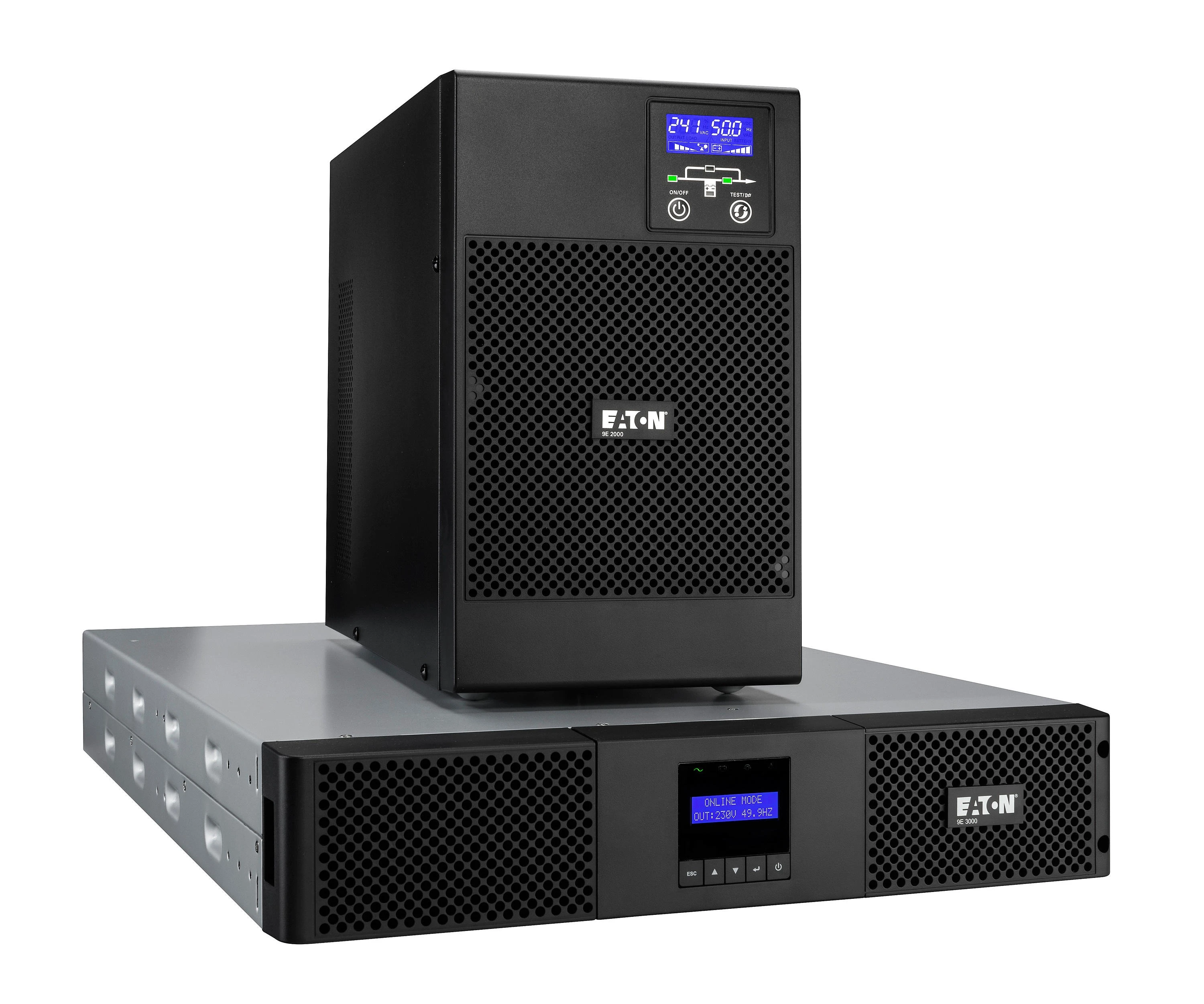 Джерело безперебійного живлення Eaton 9E, 1000VA/900W, RM 2U, LCD, USB, RS232, 4xC13 - 2