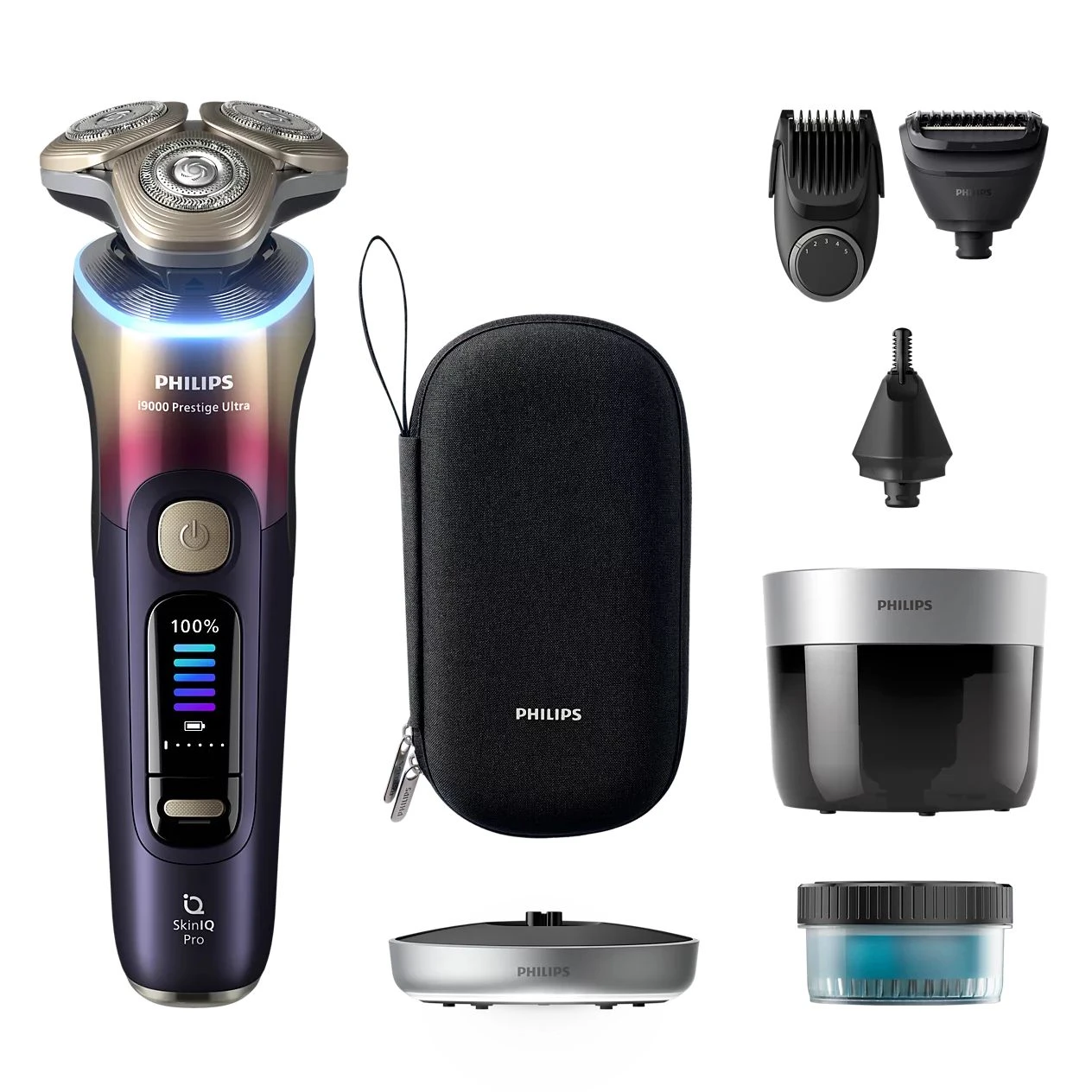 Бритва електр. Philips Series i9000 Prestige Ultra,  бритв.головок-3, Li-Ion, сух.+волог., індикатор