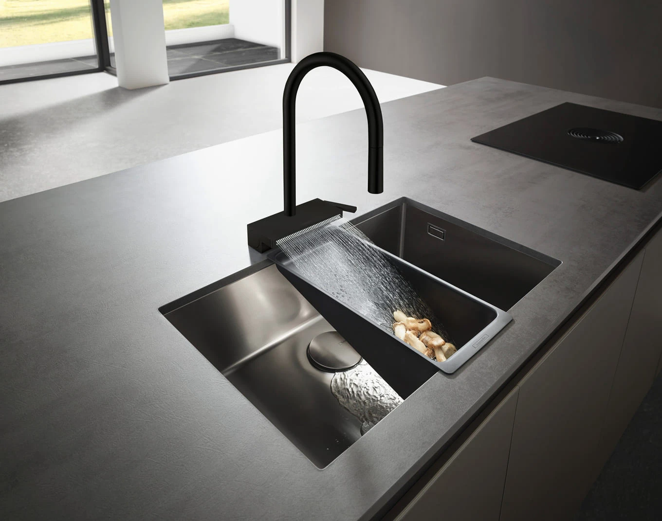 Змішувач для кухні Hansgrohe Aquno Select M81, довж.виливу - 220мм, поворотний, витяжний, 1 важіль, - 2