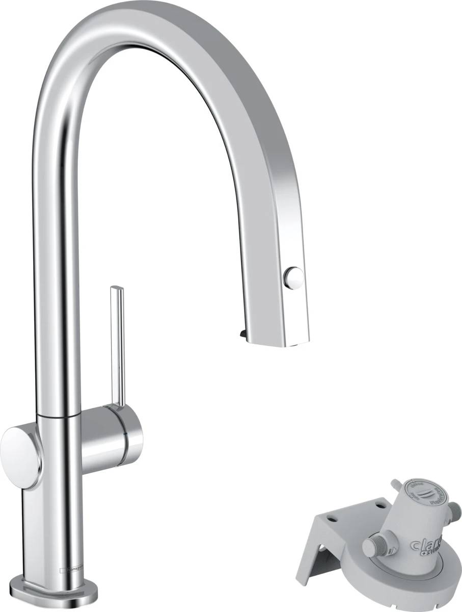 Змішувач для кухні Hansgrohe  Aqittura M91, довж.виливу - 215мм, витяжний, 1важіль, FilterSystem 210