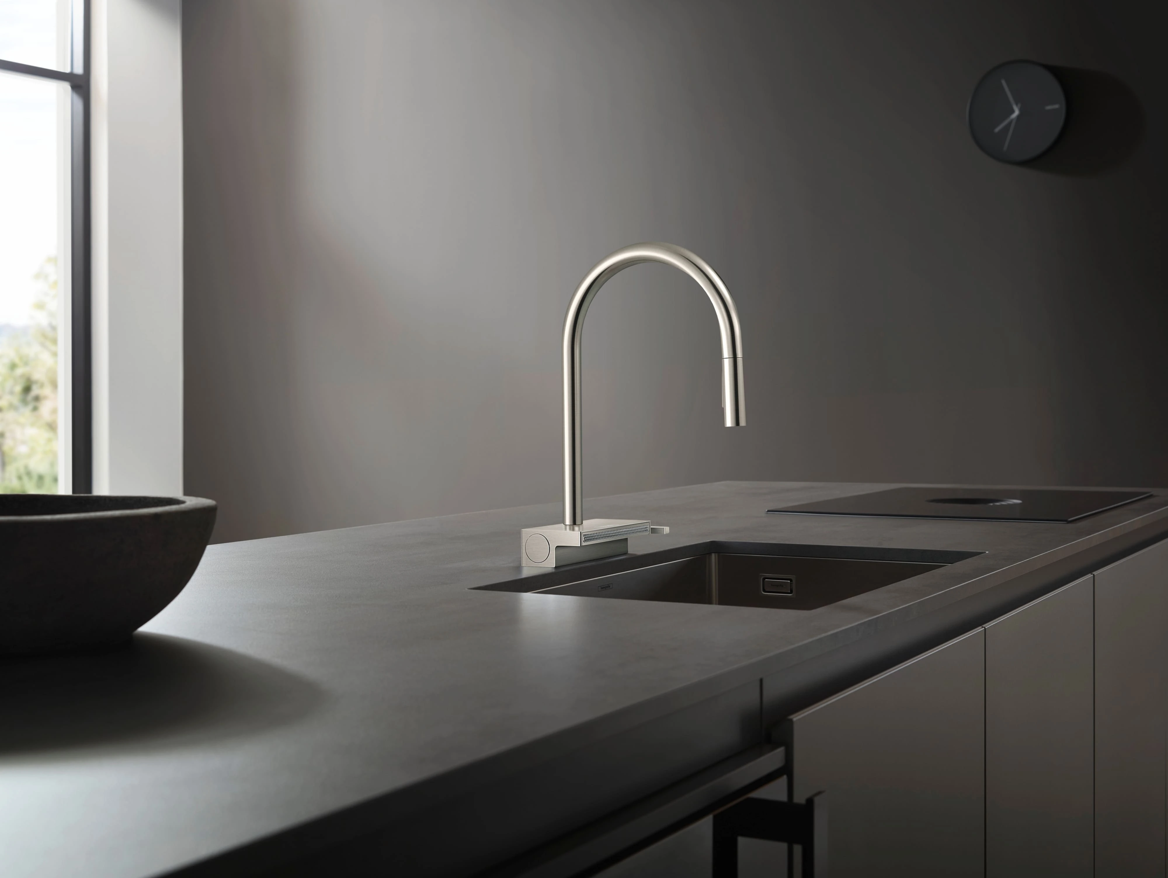 Змішувач для кухні Hansgrohe Aquno Select M81, довж.виливу - 220мм, поворотний, витяжний, 1 важіль, - 2