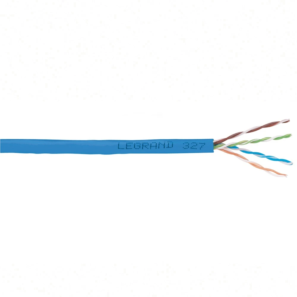 Кабель "вита пара" Legrand  CAT 6 U-UTP, 305м, AWG 23/1, LCS2, LSZH, синій, метр
