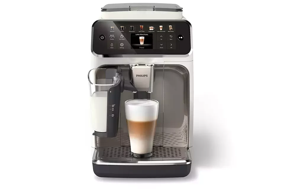 Кавомашина Philips Series 4400 LatteGo, 1.8л, зерно+мелена, автомат.капуч, дисплей, авторецептів -12 - 2