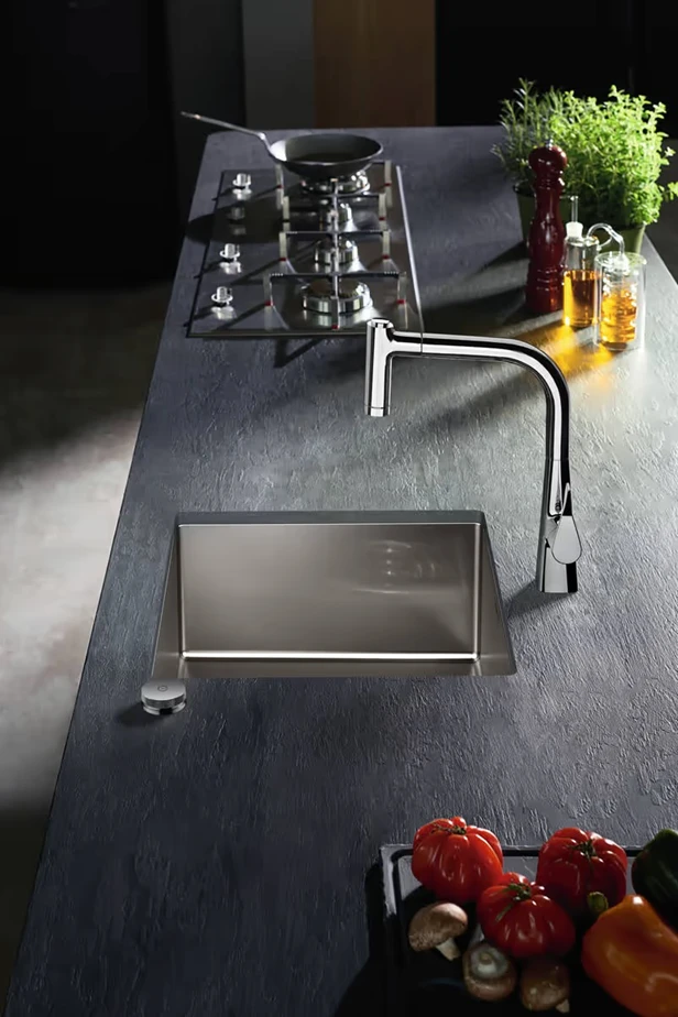Мийка кухонна Hansgrohe Combi S71, нерж.сталь, прямокутник, без крила, 500x550x190мм, чаша - 1, вріз - 2