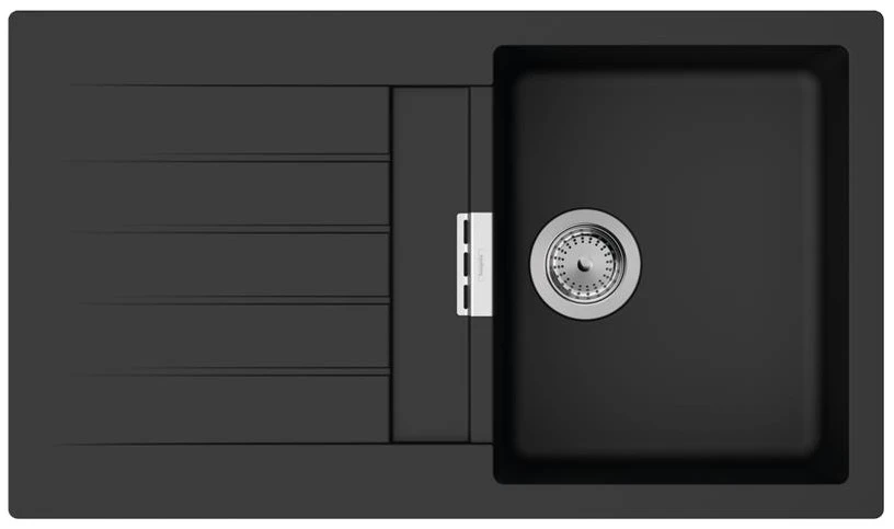 Набір для кухні Hansgrohe , гранітна мийка S520-F345 + зміш. Zesis M33, чорний графіт-чорний матовий - 2
