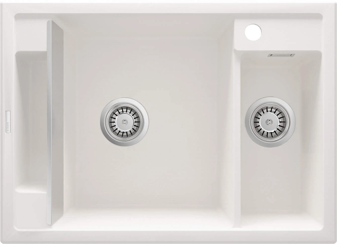 Мийка кухонна Deante Magnetic, граніт, прямокутник, без крила, 690х500х219мм, чаша - 1.5, накладна,