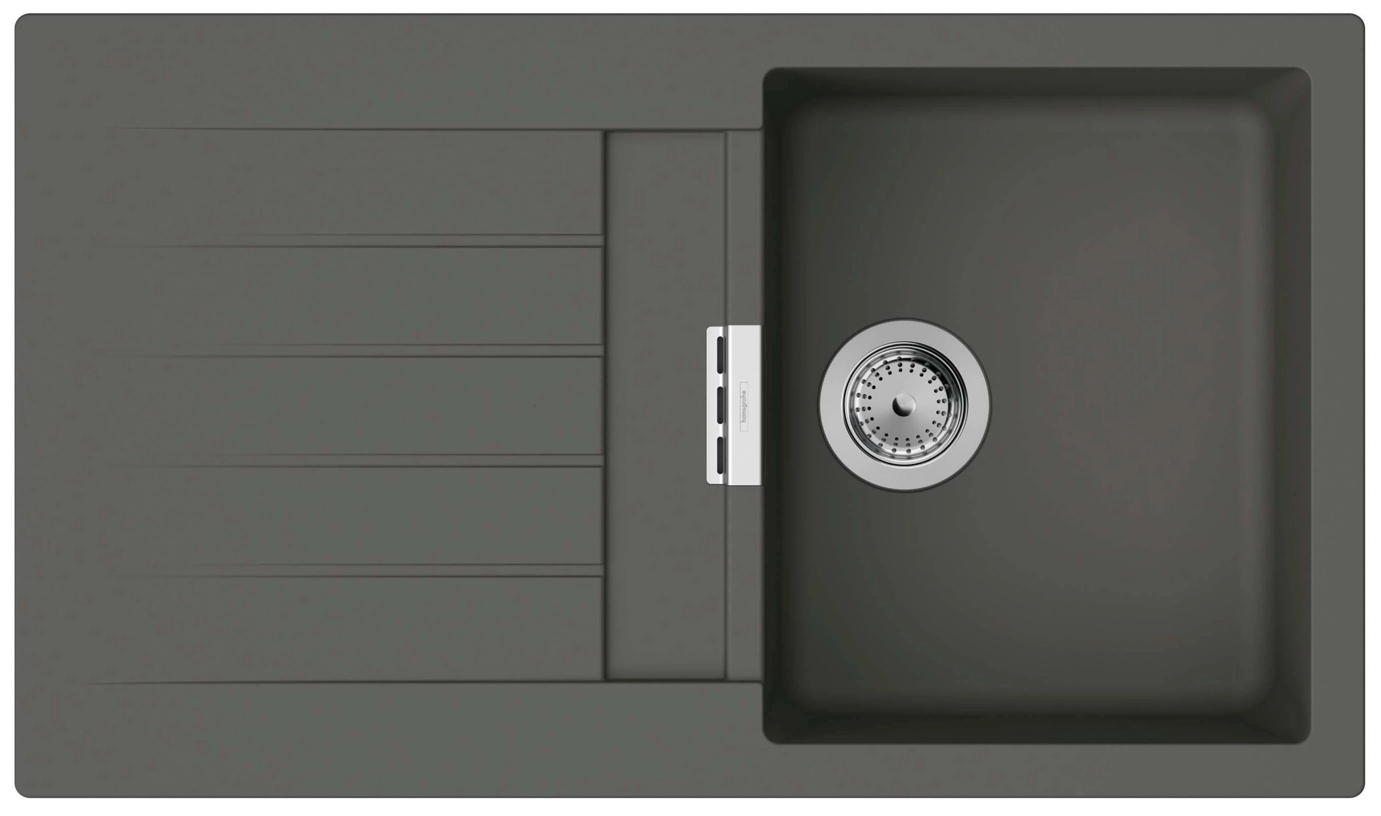 Набір для кухні Hansgrohe , гранітна мийка S520-F345 + зміш. Zesis M33, сірий камінь-сталь - 2