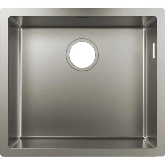 Мийка кухонна Hansgrohe Combi S71, нерж.сталь, прямокутник, без крила, 500x450x185мм, чаша - 1, вріз