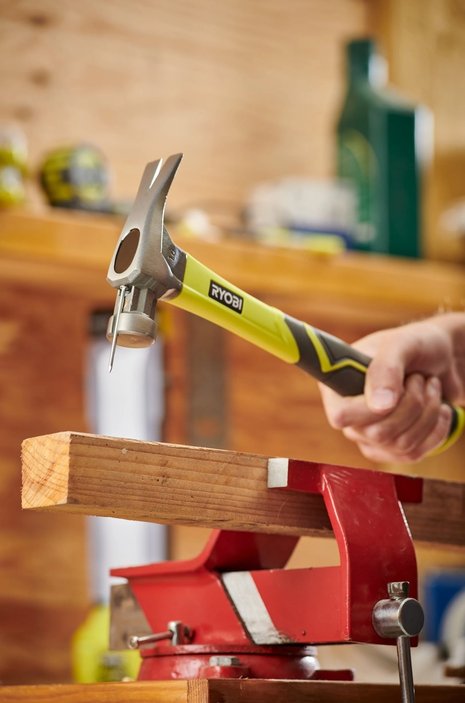 Молоток столярний Ryobi RH16FSS 450г магнітний утримувач руків'я скловолокно - 2