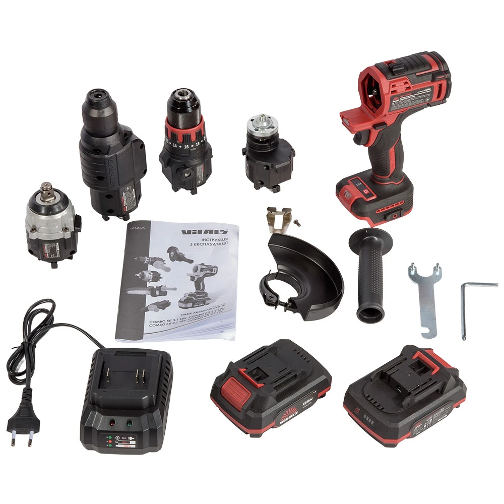 Набір акумуляторних інструментів Vitals Master COMBO KIT 4.2 18В модулі шурупокрута перфоратора гайк - 2
