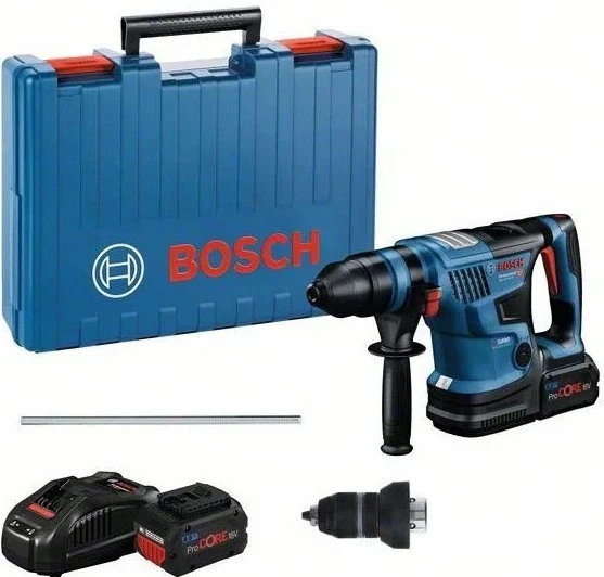 Перфоратор акумуляторний ударний Bosch Professional GBH 18V-34 CF SDS plus 18В акб 1x8А·год 0-2900уд
