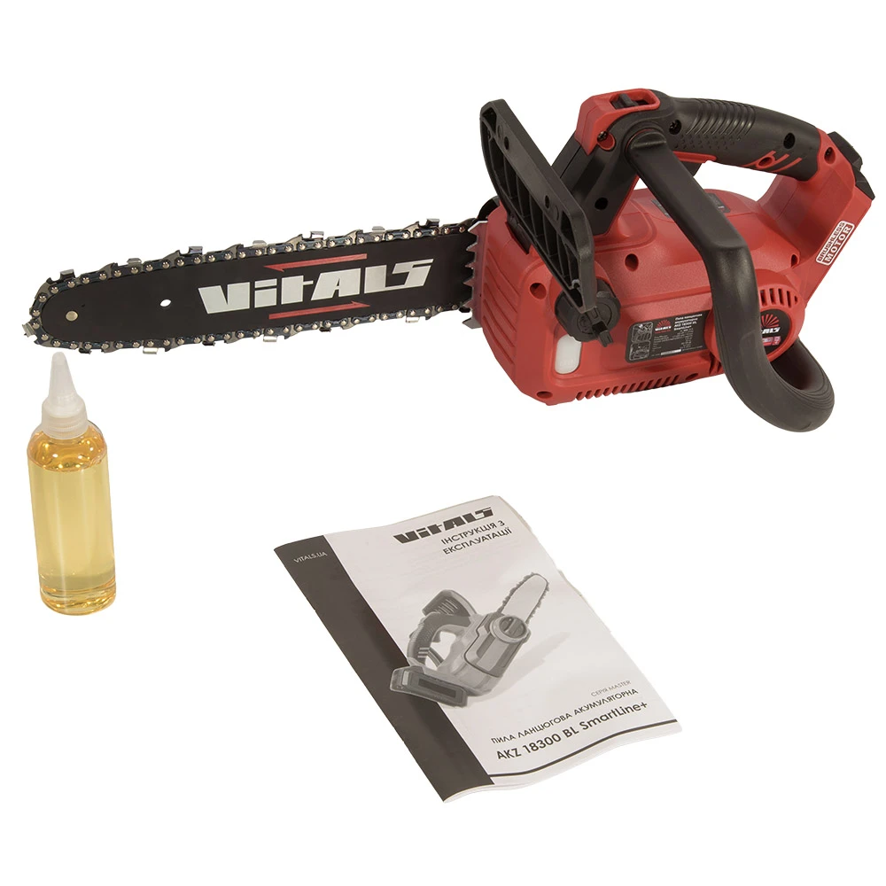 Пила ланцюгова акумуляторна Vitals Master AKZ 18300 BL SmartLine+ 18В шина 30см 10м/c 3.3кг без АБК - 2