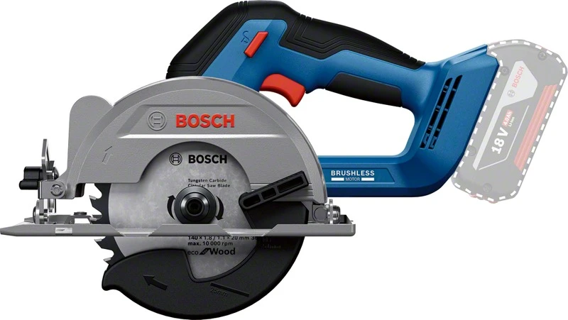 Пила дискова акумуляторна Bosch Professional GKS 18V-51 18В 5800-6300об/хв 140мм 2.2кг
