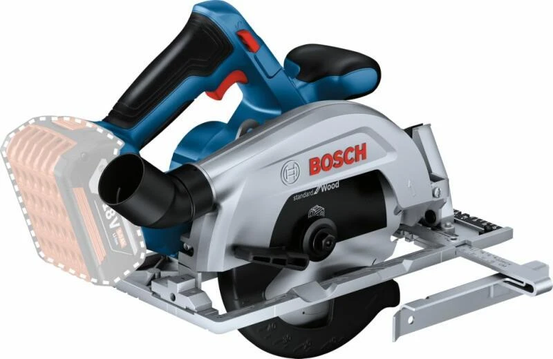 Пила дискова акумуляторна Bosch Professional GKS 185-LI 18В 5000об/хв 165мм кейс 2.8кг без АКБ та ЗП