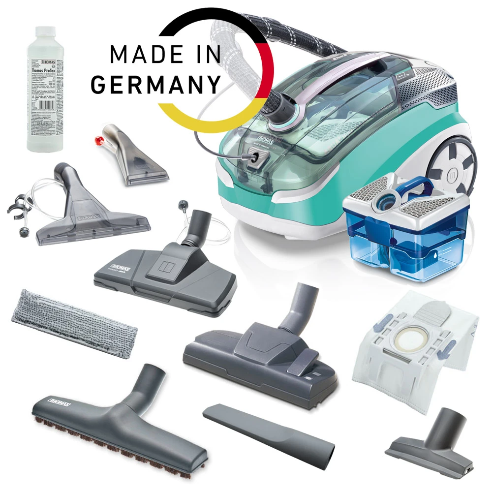 Пилосос Thomas миючий Multi Clean X10 Parquet, 1700Вт, конт пил -1.8л, вода -1.8л, HEPA 13, голубий - 2