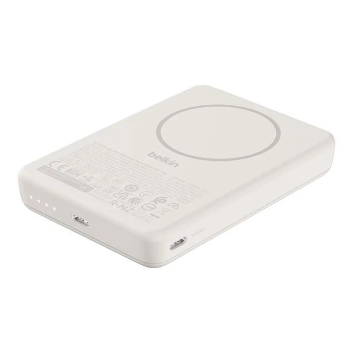 Акумулятор портативний літій-іонний Power Bank Belkin 10000мА·год, 20Вт/Qi2 7.5Вт, Slim Magnetic Rin - 2