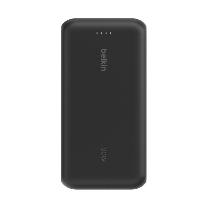 Акумулятор портативний літій-іонний Power Bank Belkin 20000мА·год, 30Вт, з інтегрованим кабелем USB-